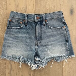 Madewell The Perfect Jean Short Denim Cutoffs
